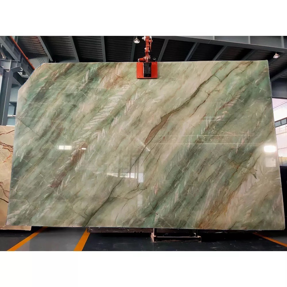 Gaya Emerald Quartzite Slabs - luxury-stone