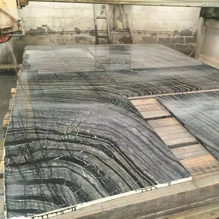 Zebra Grey Wooden Marble Tile