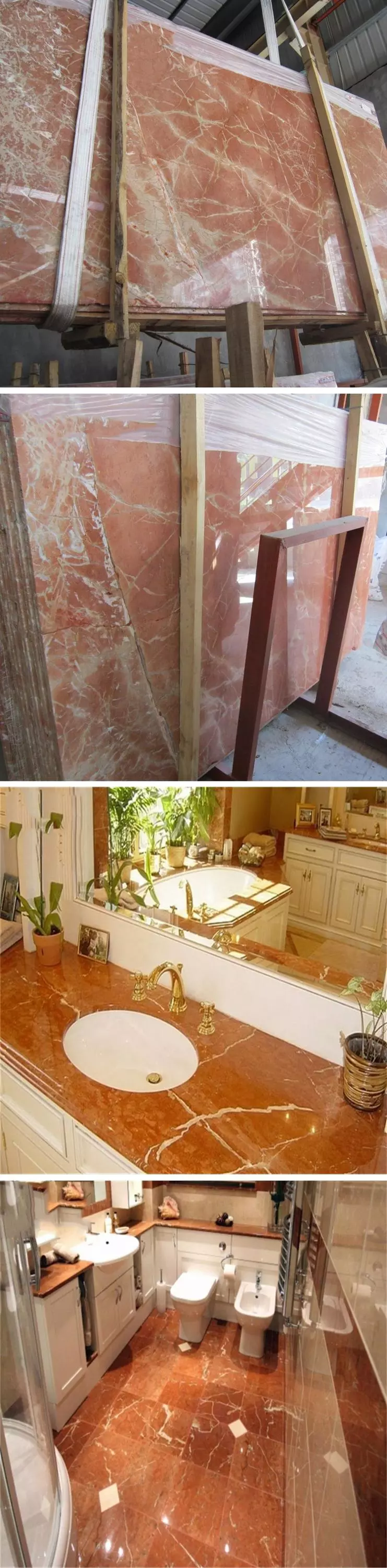 Wholesale Rojo Alicante Orange Red Marble For Hotel From Stone Company