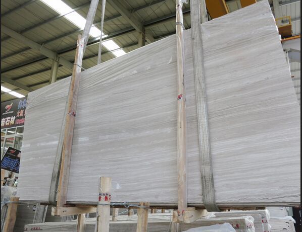 Wholesale Polished White Wooden Vein Marble