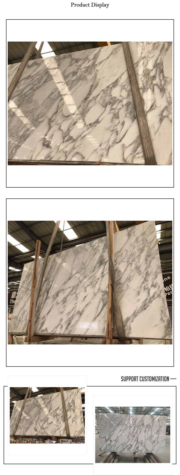 Wholesale Natural Calacatta White Marble Slabs For Bookmatch