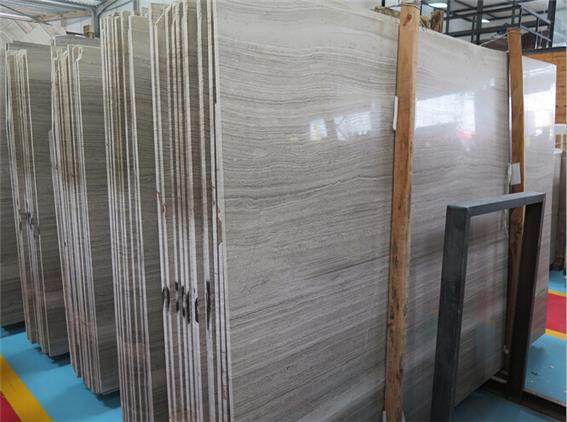 White Wooden Vein Marble with Own Factory and Own Quarry