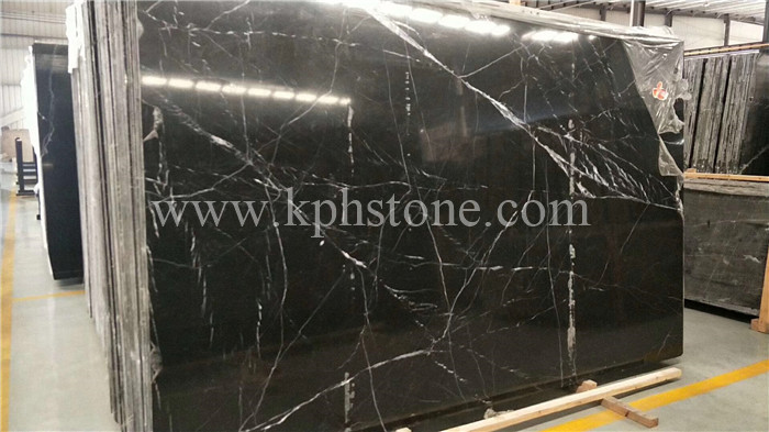 White Stripe in Black Marble for Hotel Project