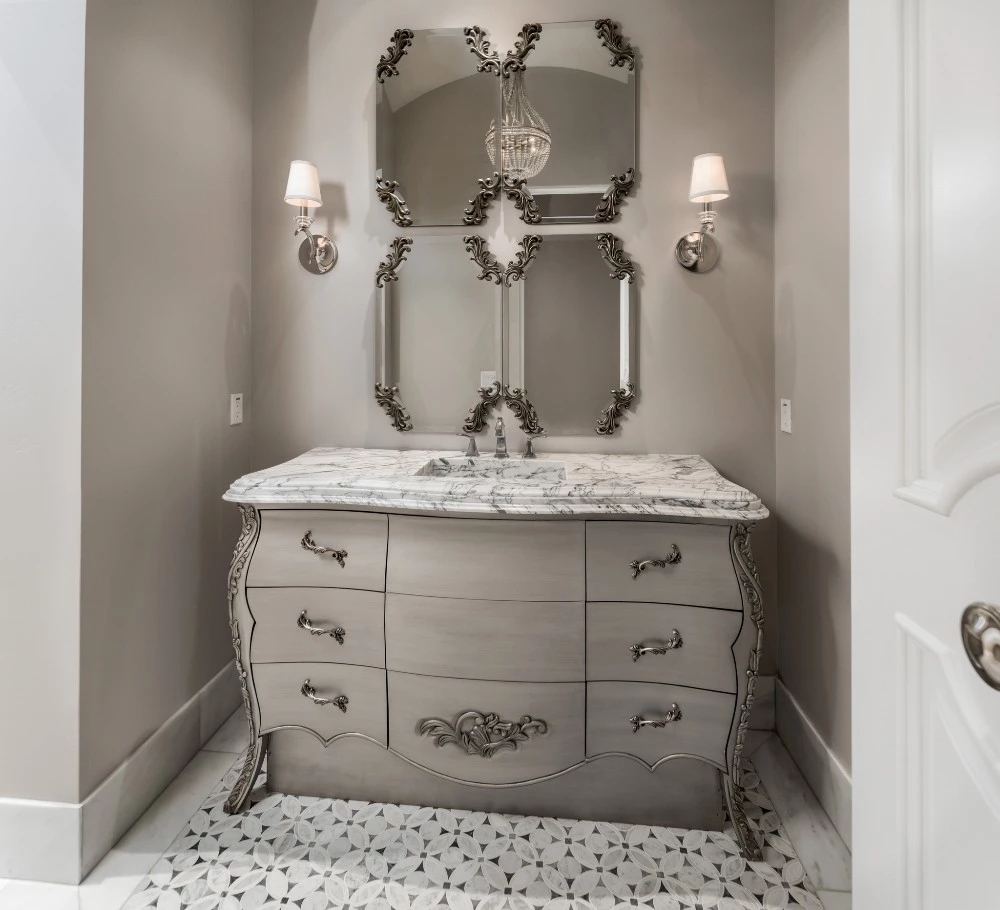 Venus White Marble Bathroom Vanity Tops