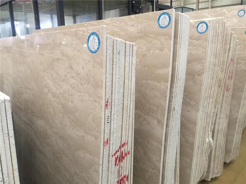 Turkey Omani Beige Marble Slab for Flooring Decoration