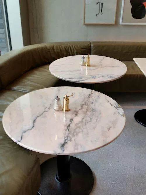 White Marble Stone Coffee Table