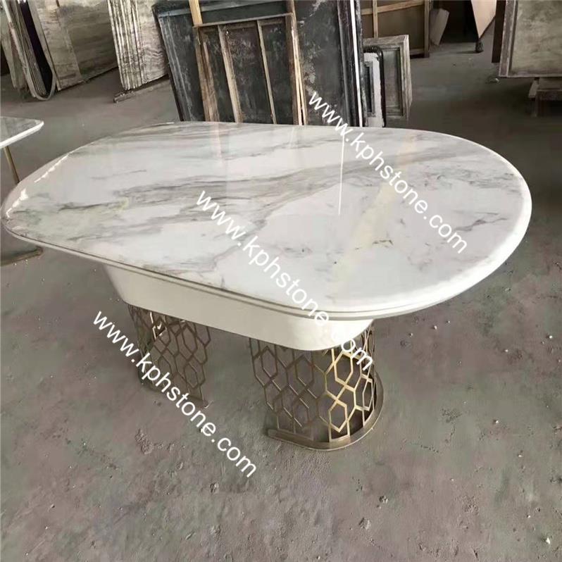 White Carrara Marble Table Tops