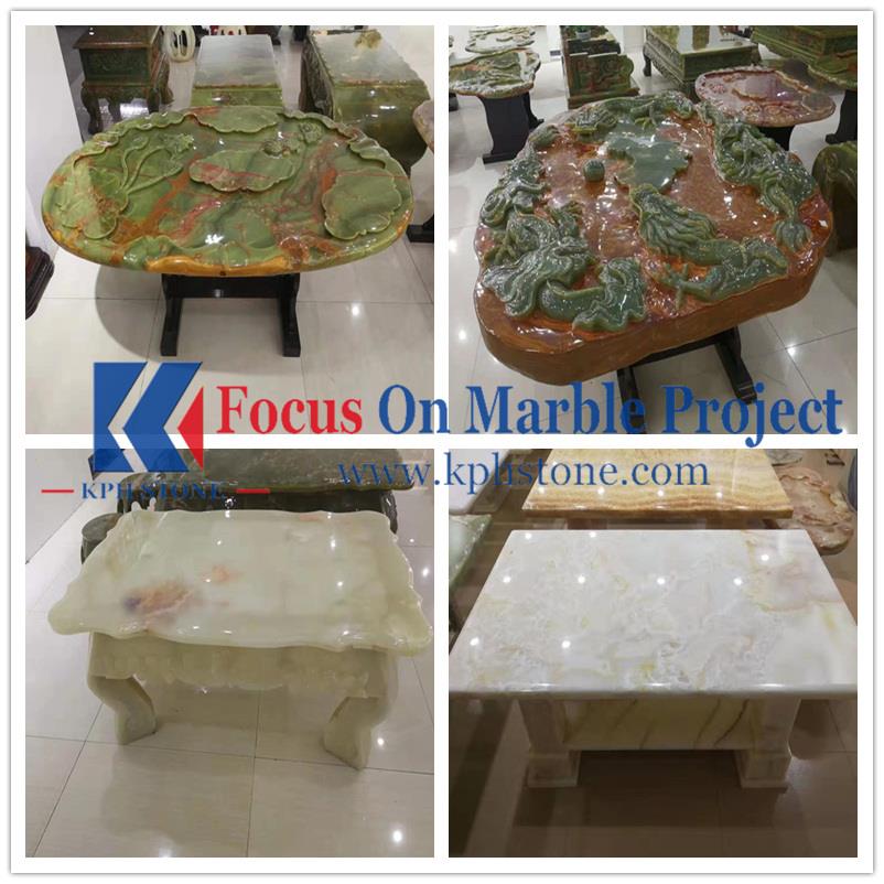 White Carrara Marble Table Tops