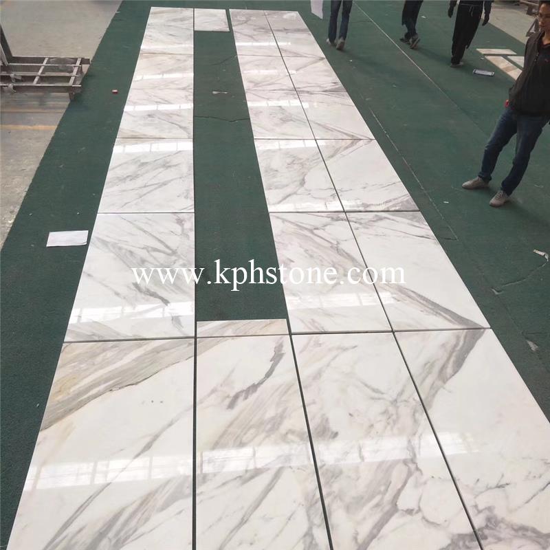 White Calacatta Marble Custom Wall Tiles