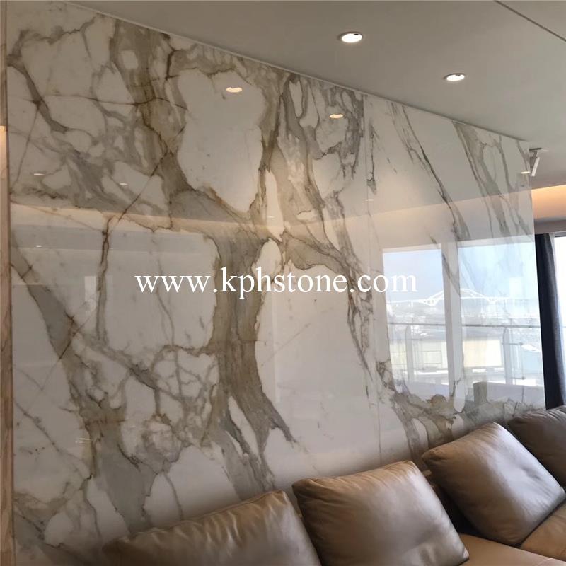 White Calacatta Marble Custom Wall Tiles