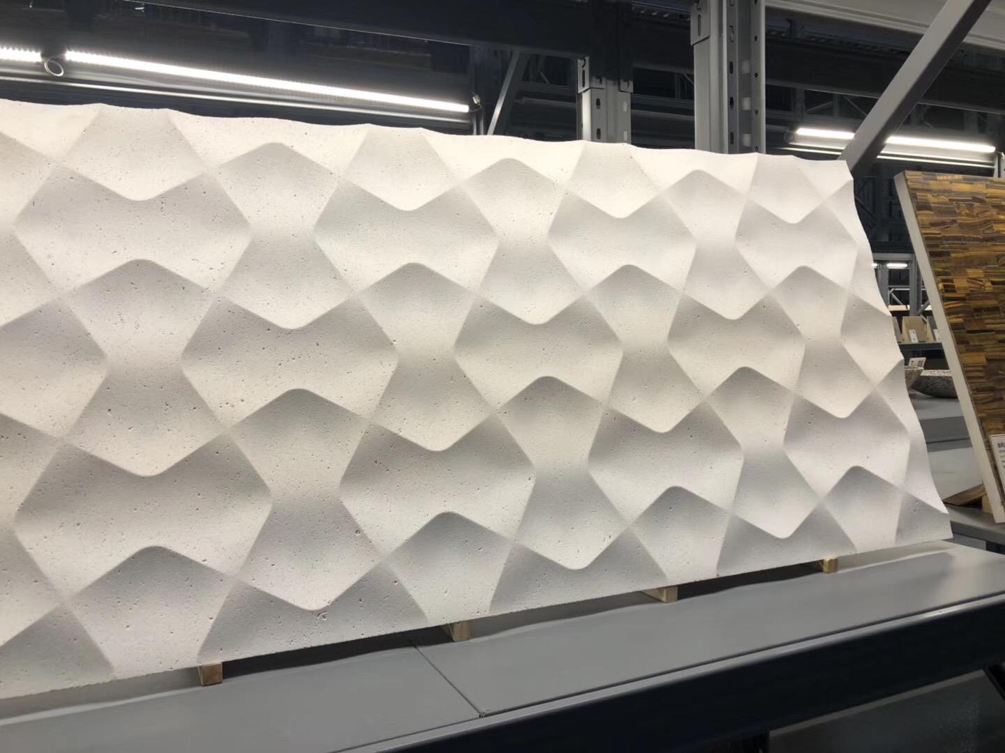 Waterjet CNC 3D Marble Wall Panels Cladding