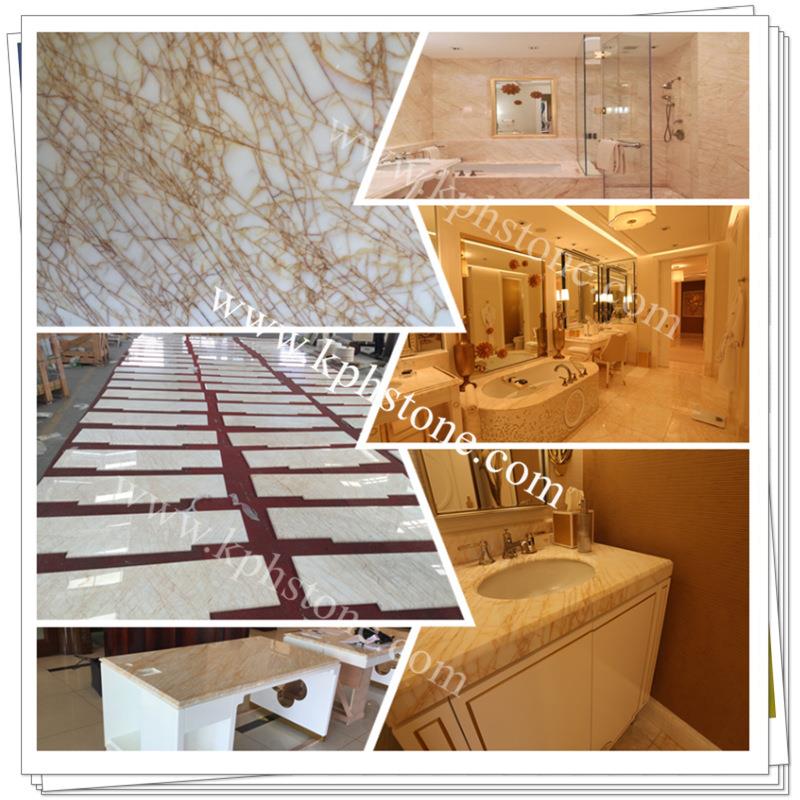 Portopo Gold Marble Bathroom Decorating