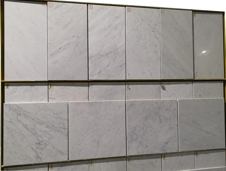 Polished Pure Crystal White Grey Marble