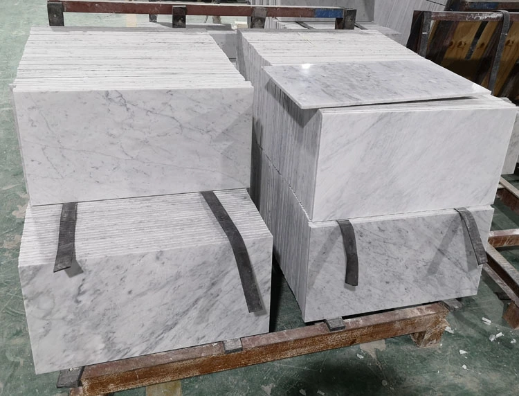 Polished Pure Crystal White Grey Marble