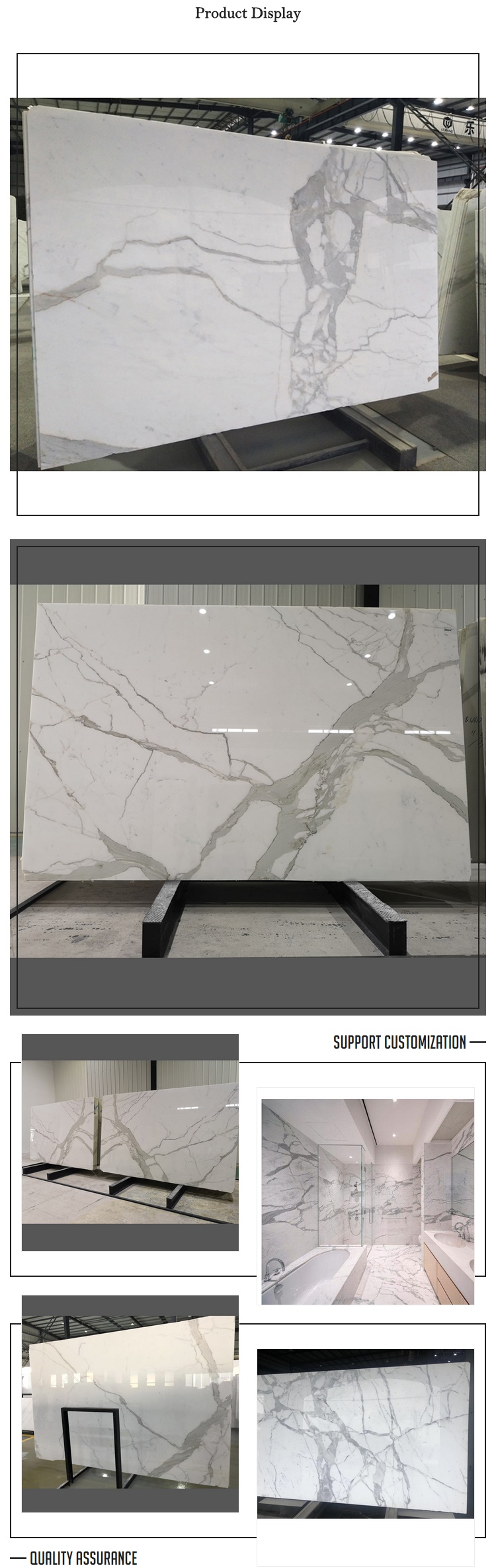 Polished Boutique Calacatta White Marble