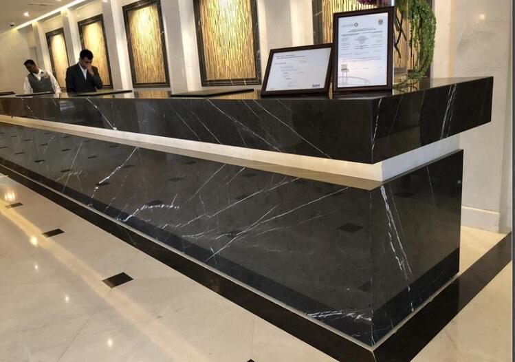 Pietra Grey Marble Slabs For Hotel Countertops
