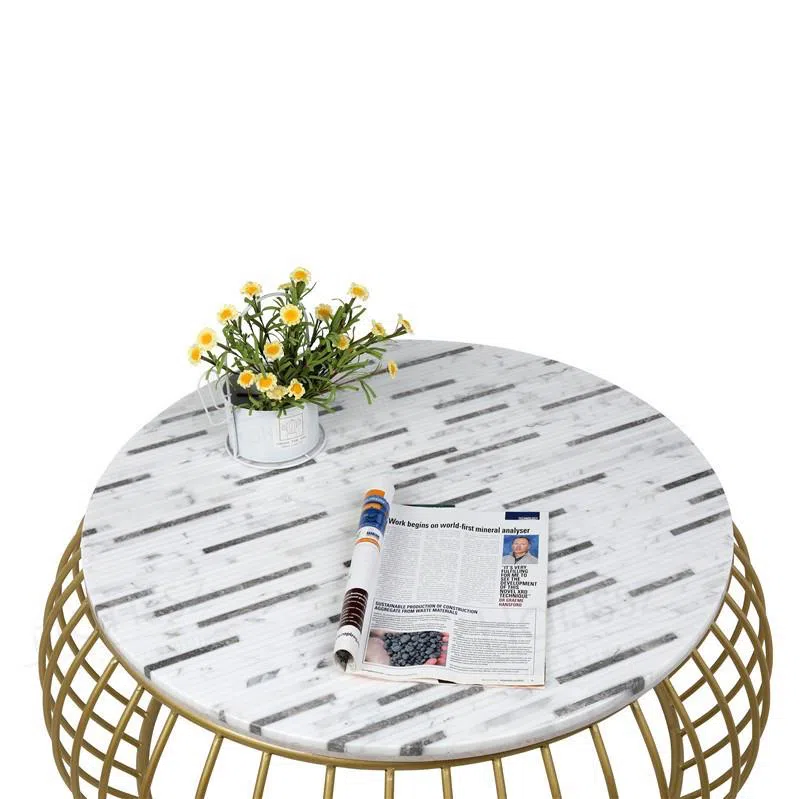 New Style Round White Marble Tabletop