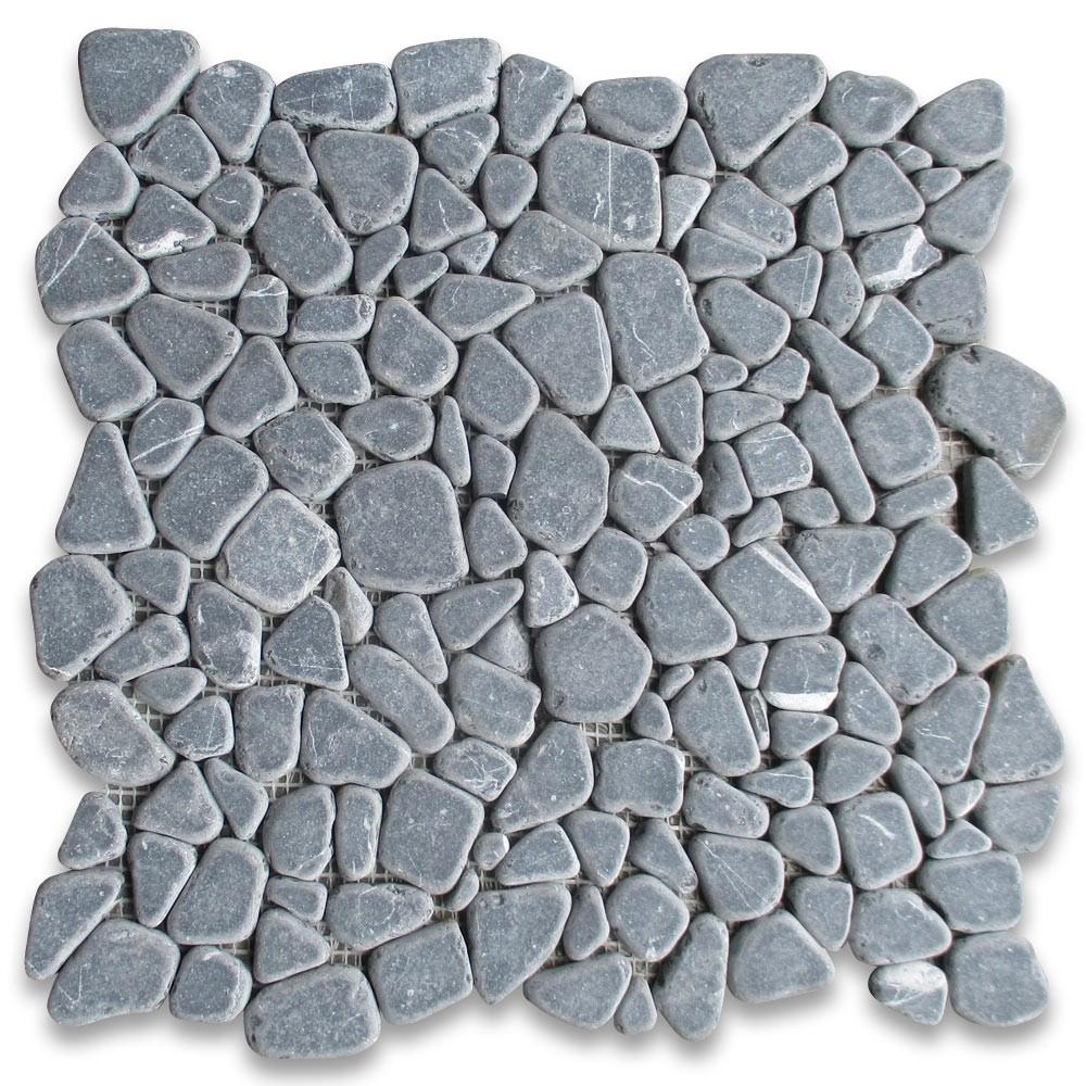 Nero Marquina Marble Tumbled Mosaic
