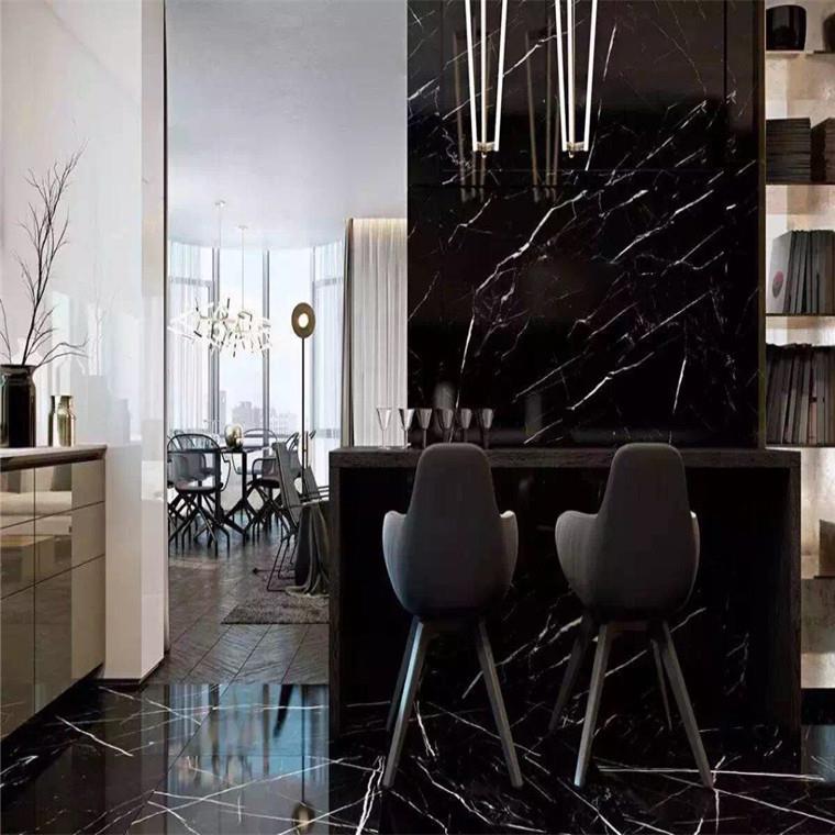 Nero Marquina Marble Flooring Tiles