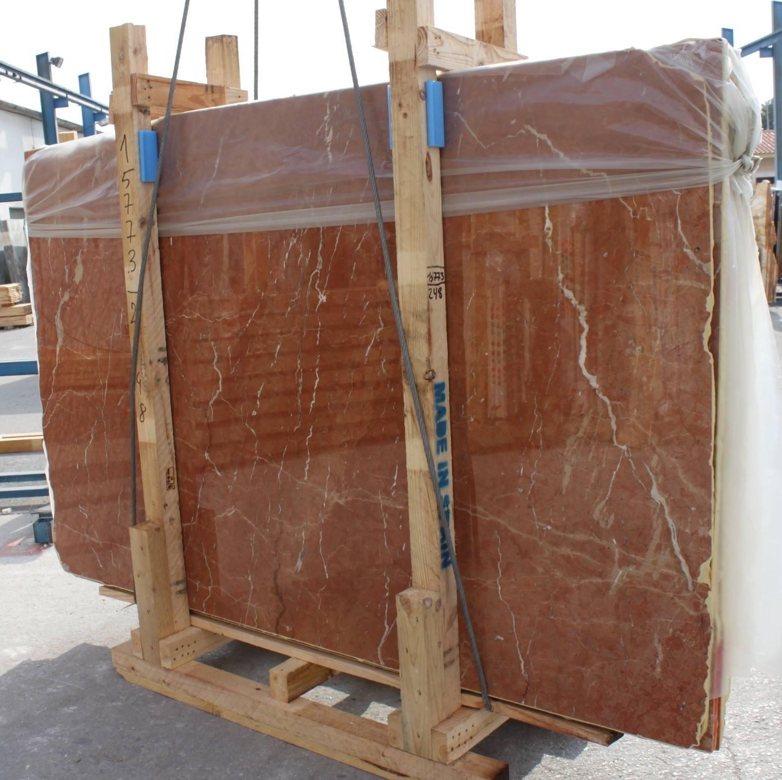 Nature Polished Rojo Alicante Orange Red Marble with Own Import Stone