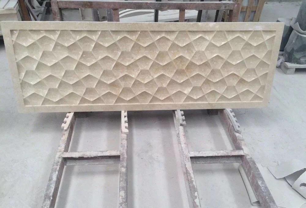 Natural Marble 3D Panel for TV Background