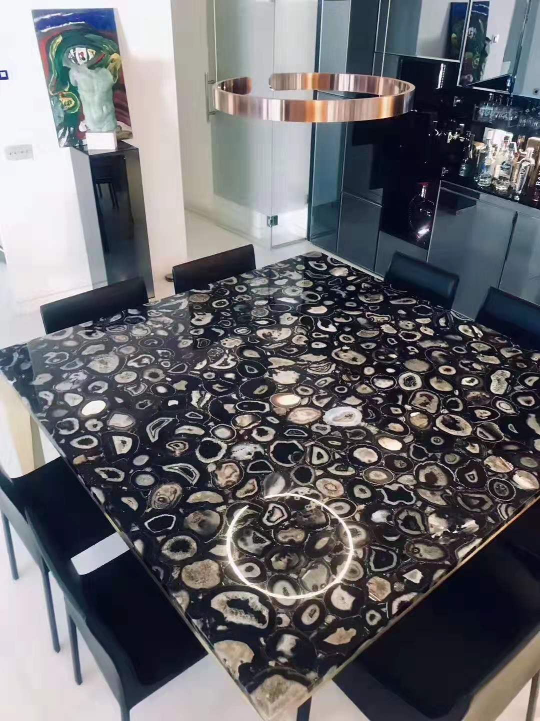 Luxury Stone Solid Surface Composite Agate Marble