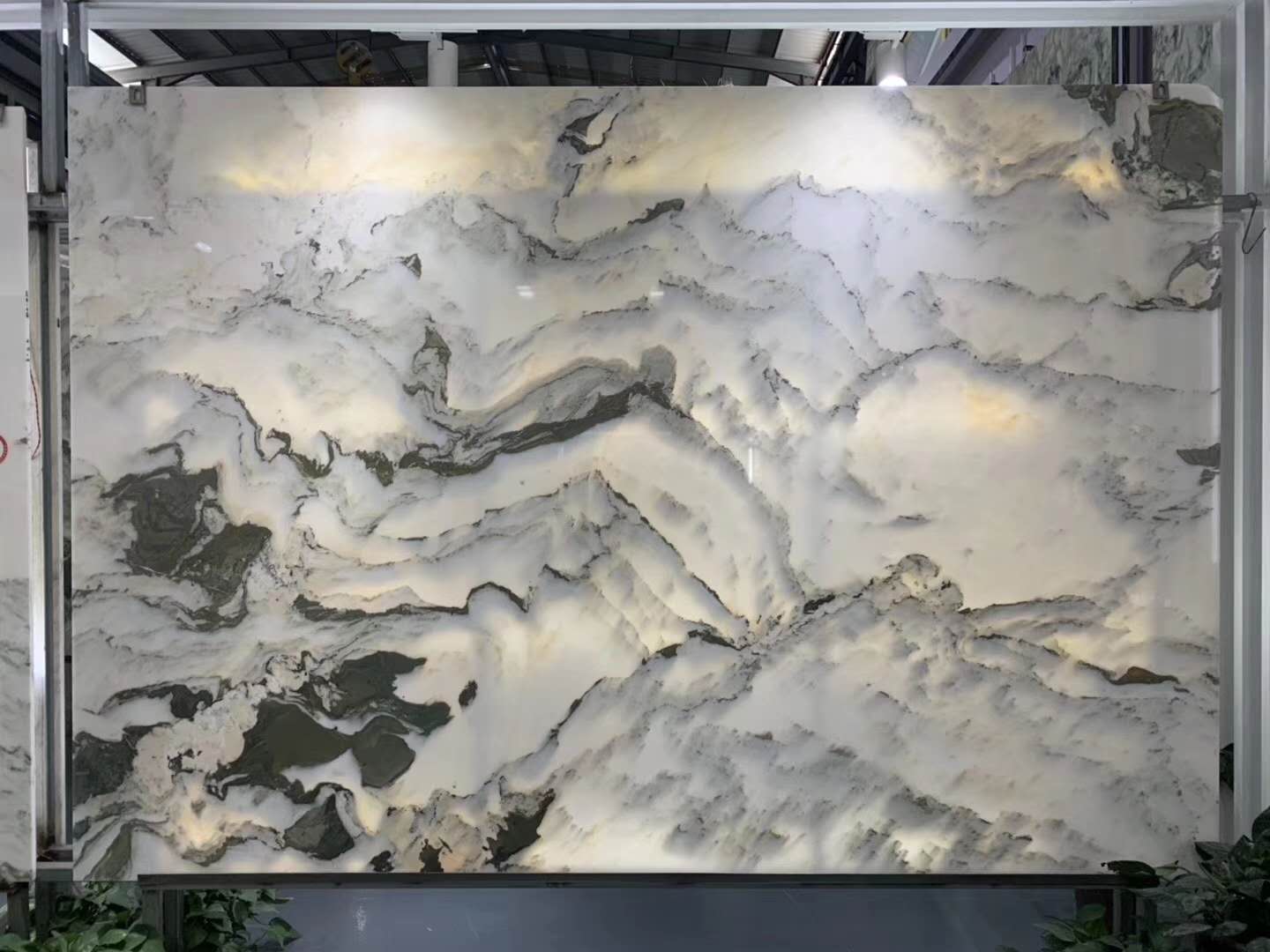 Luxury Stone Marble Landscape Painting For Background Wall Design