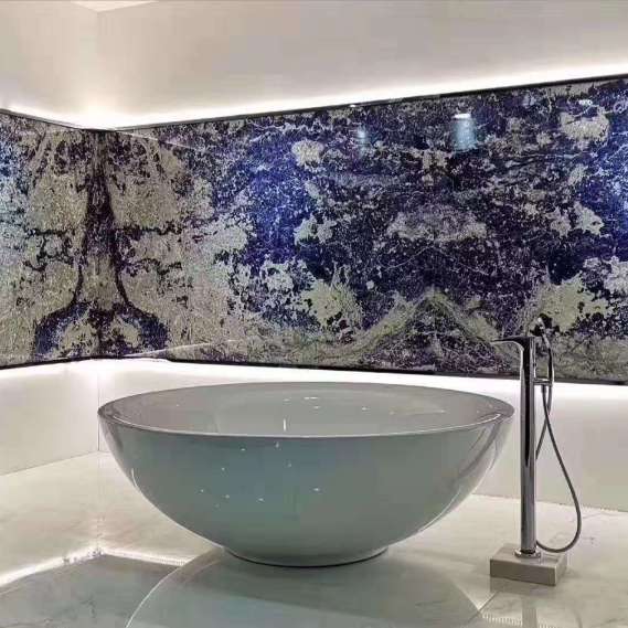Luxury Natural Bolivia Blue Countertop Onyx Marble Stone Tile