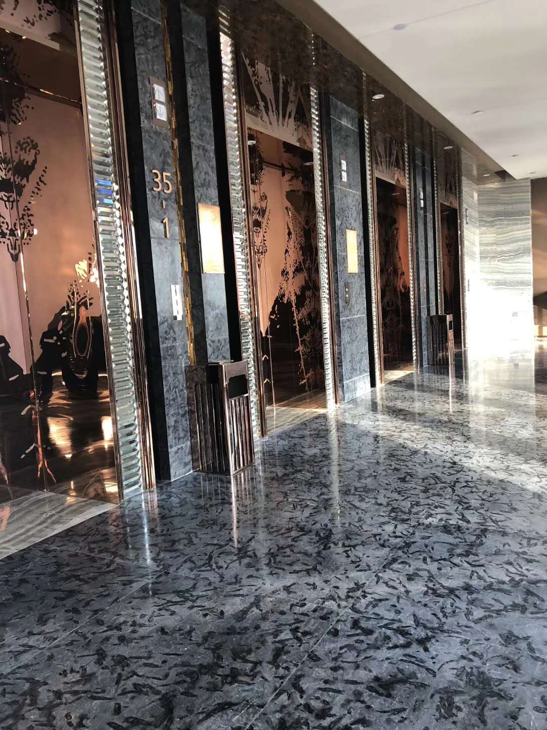 Luxury Marble Fanzhesy Black Marble Tile And Slabs For Floors, Wall, Dining Table, Ect