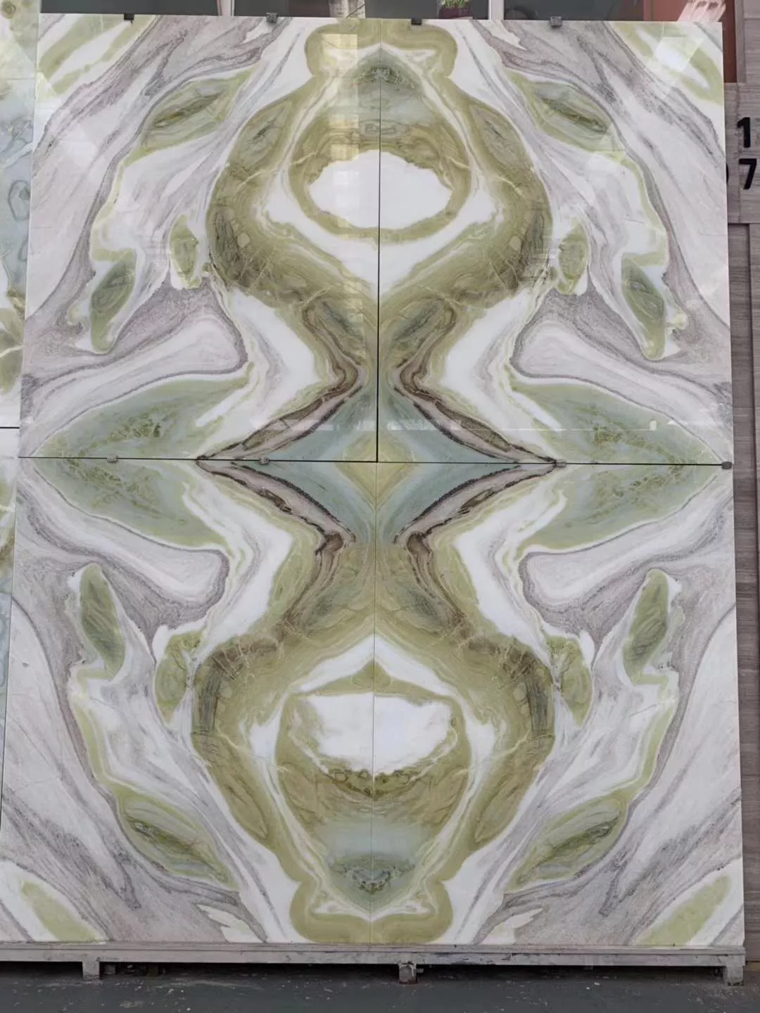 Ming Light Green Marble Onyx Slab And Tile