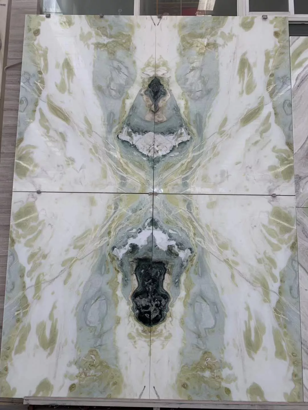 Ming Light Green Marble Onyx Slab And Tile