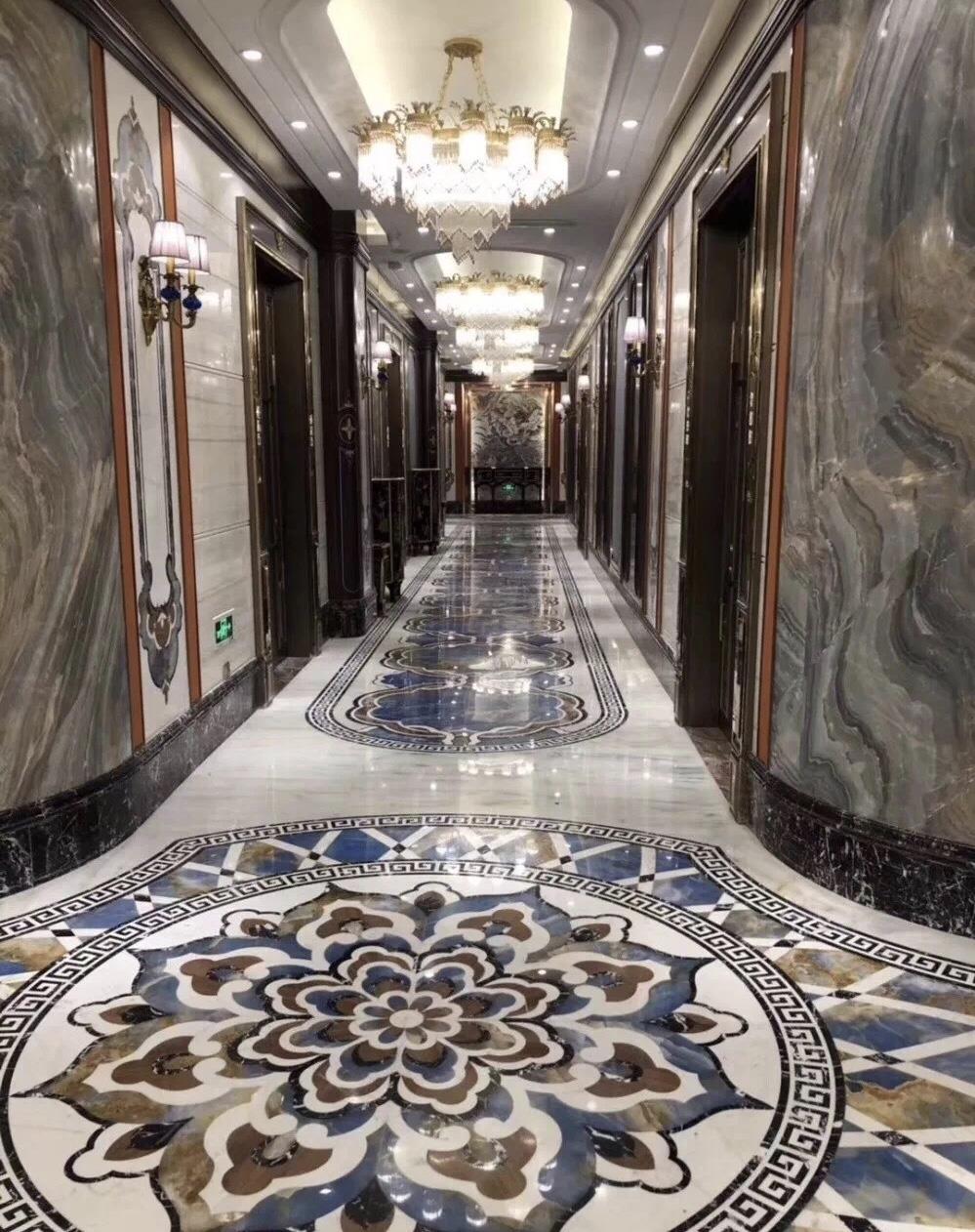 Medallion Floor Decorated Tiles