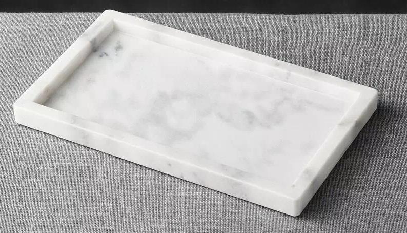 Marble Tray Decorative with Copper Handle