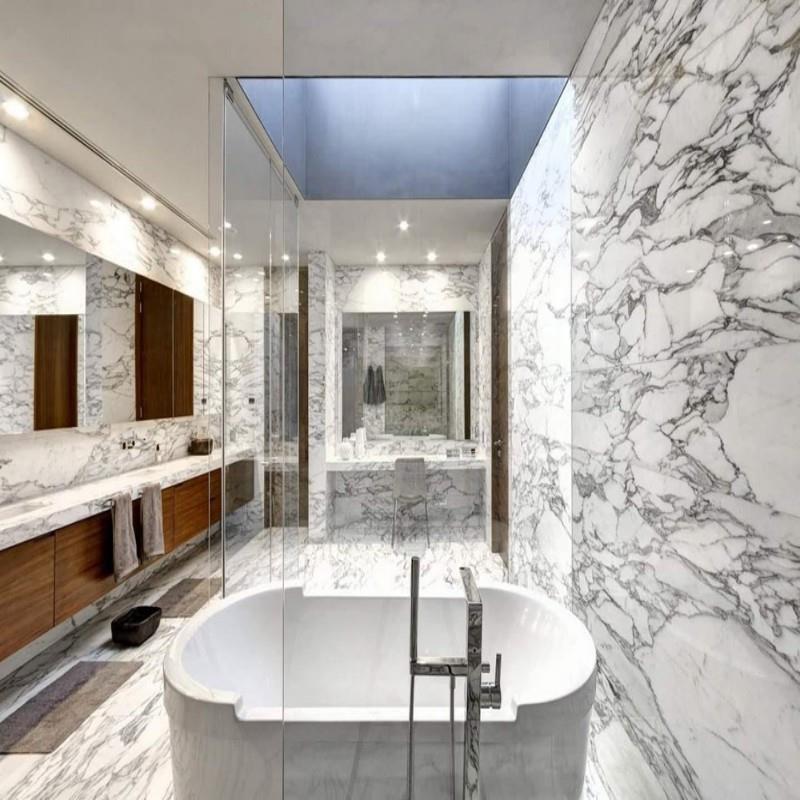 Italian White Arabescato Marble Slab for Flooring Tile Decoration