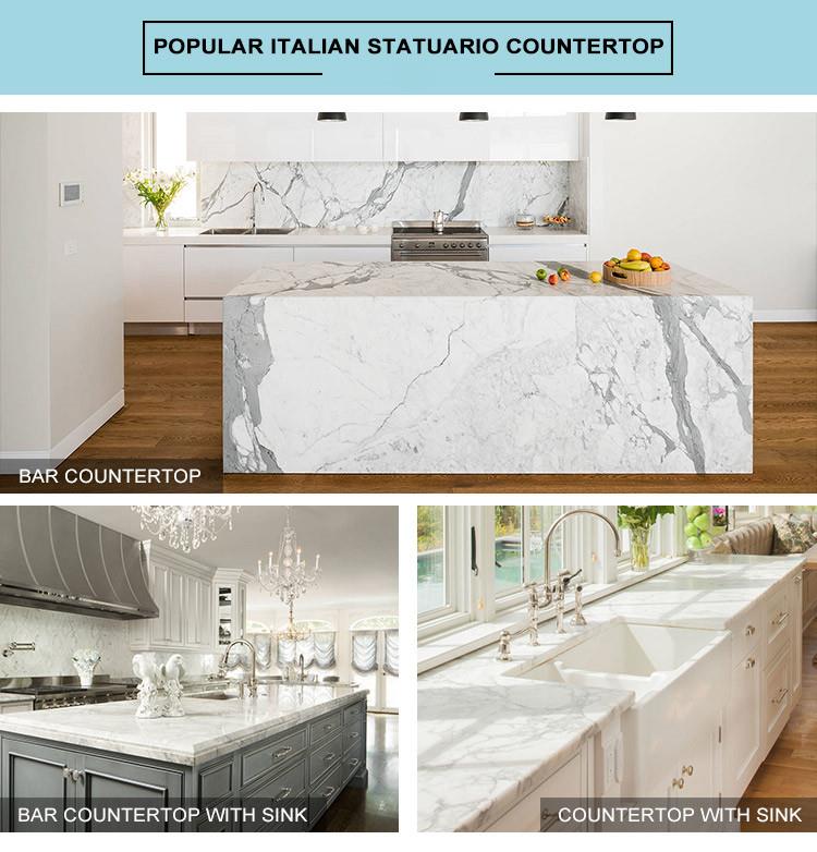 Italian Statuario Marble Countertops