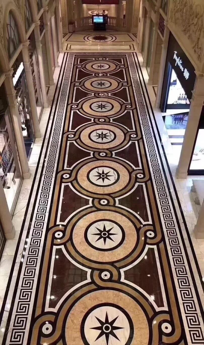 Interior Floor Marble Medallions Patterns