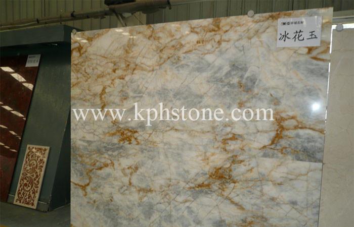 Ice Wood White Marble with High Grade