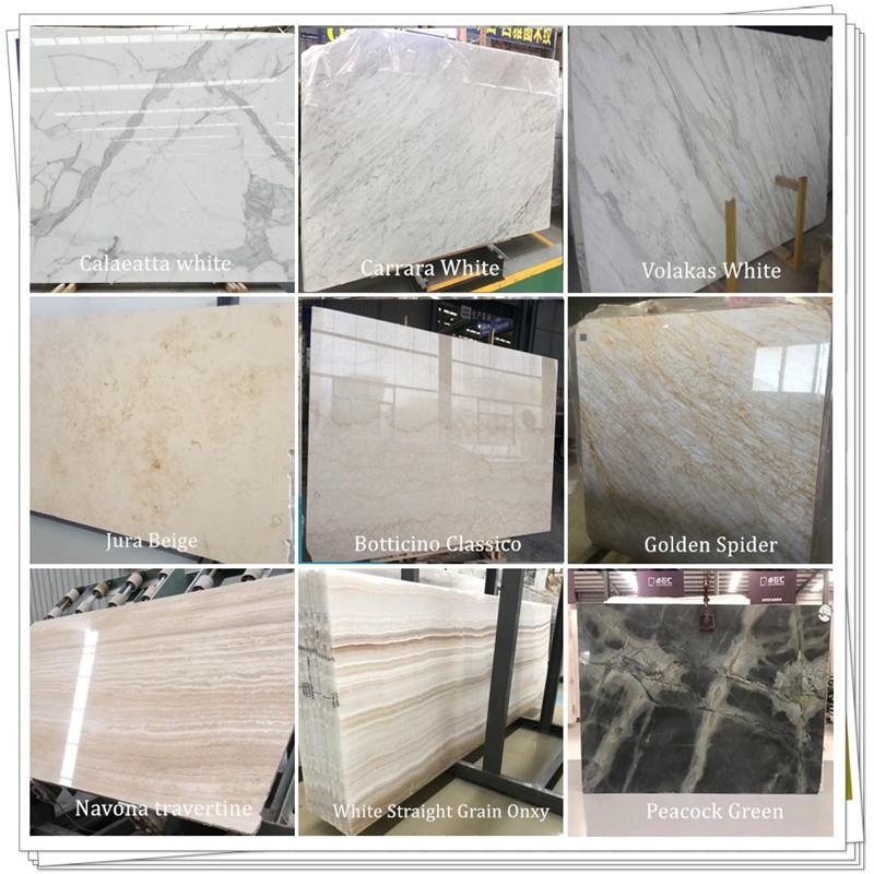 Imported Calacatta White Marble Blocks for Hotel Projects