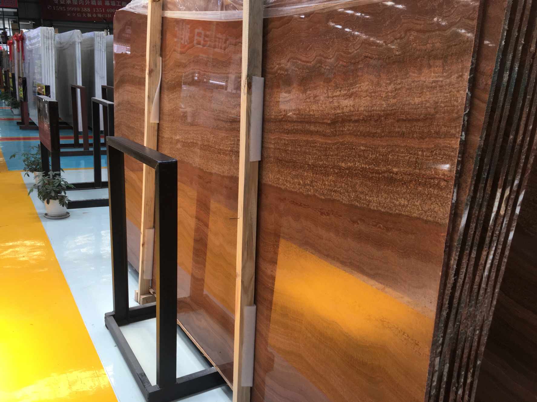 Imperial Wood Vein Marble With Golden Yellow Color