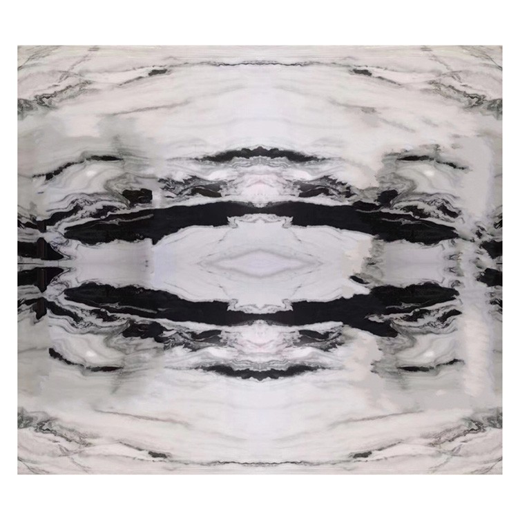 High Polished Panda White Marble With Black Veins