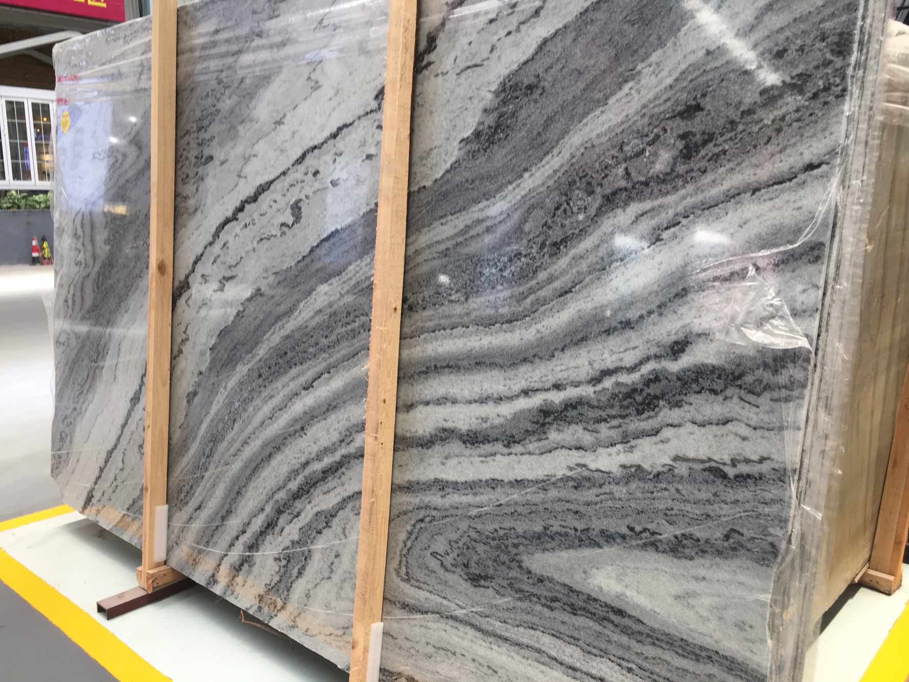 Decorative Stone Landscape Painting Marble Slab For Wall