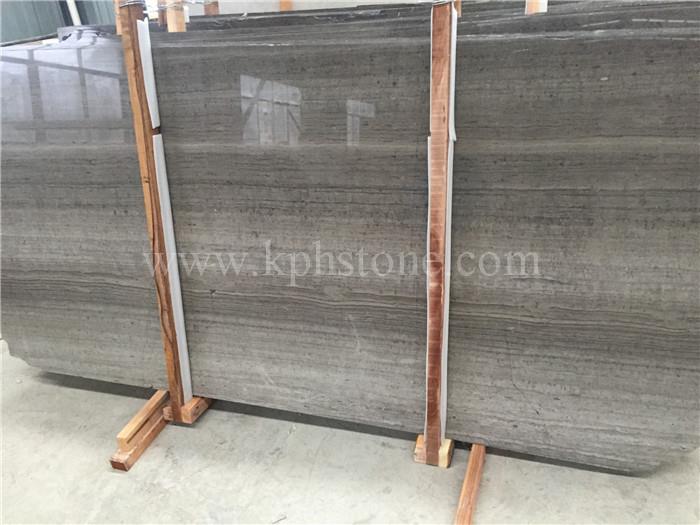 Grey Wooden Grain Marble for Hotel Project
