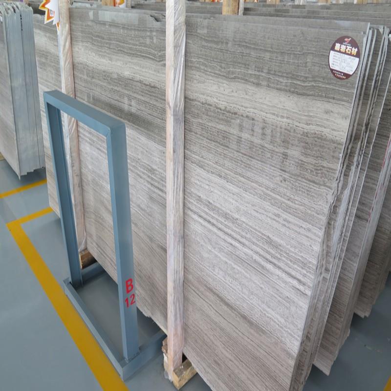Grey Wood Marble for Interior Decoration