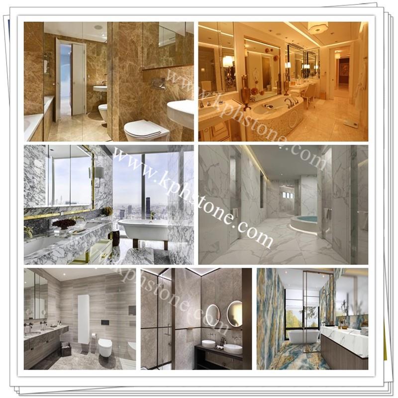 Grey Wood Marble Bathroom Wall Flooring Tiles