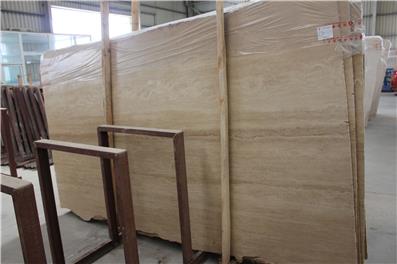 Honed Surface Super White Travertine Slab for Wall Decoration