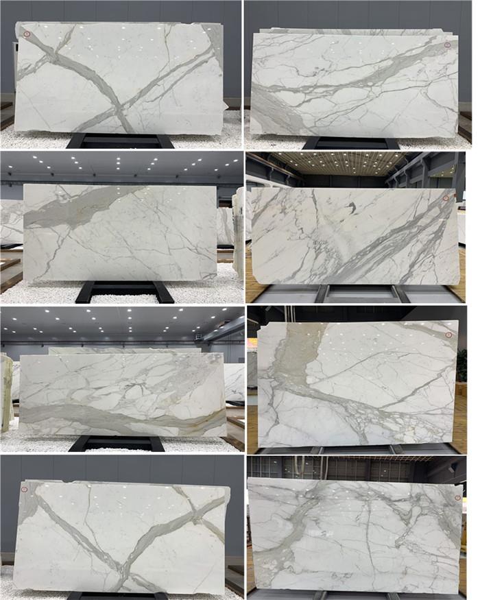 Customized Calacatta White Marble Tile