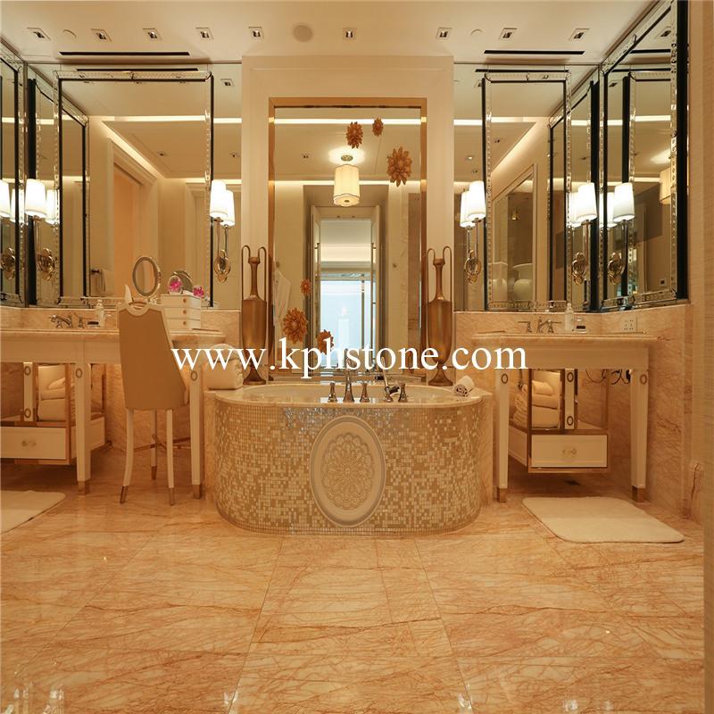 Golden Spider Marble Bathroom Slab for WYNN