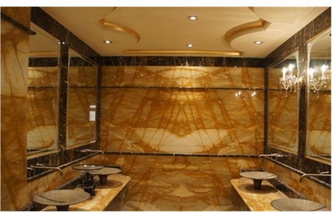 Factory Price Siena Yellow Marble Slab For Hotel Luxury Decor/ Building Decoration