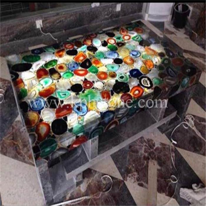 Colorful Agate Table Top