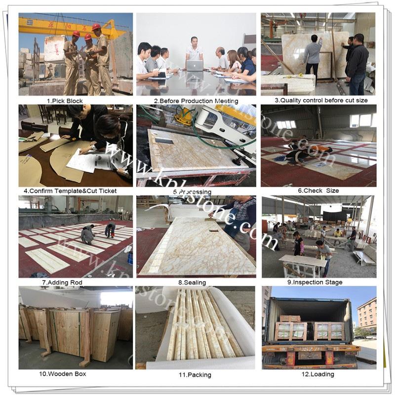 Egypt Beige Custom Marble Flooring Tiles
